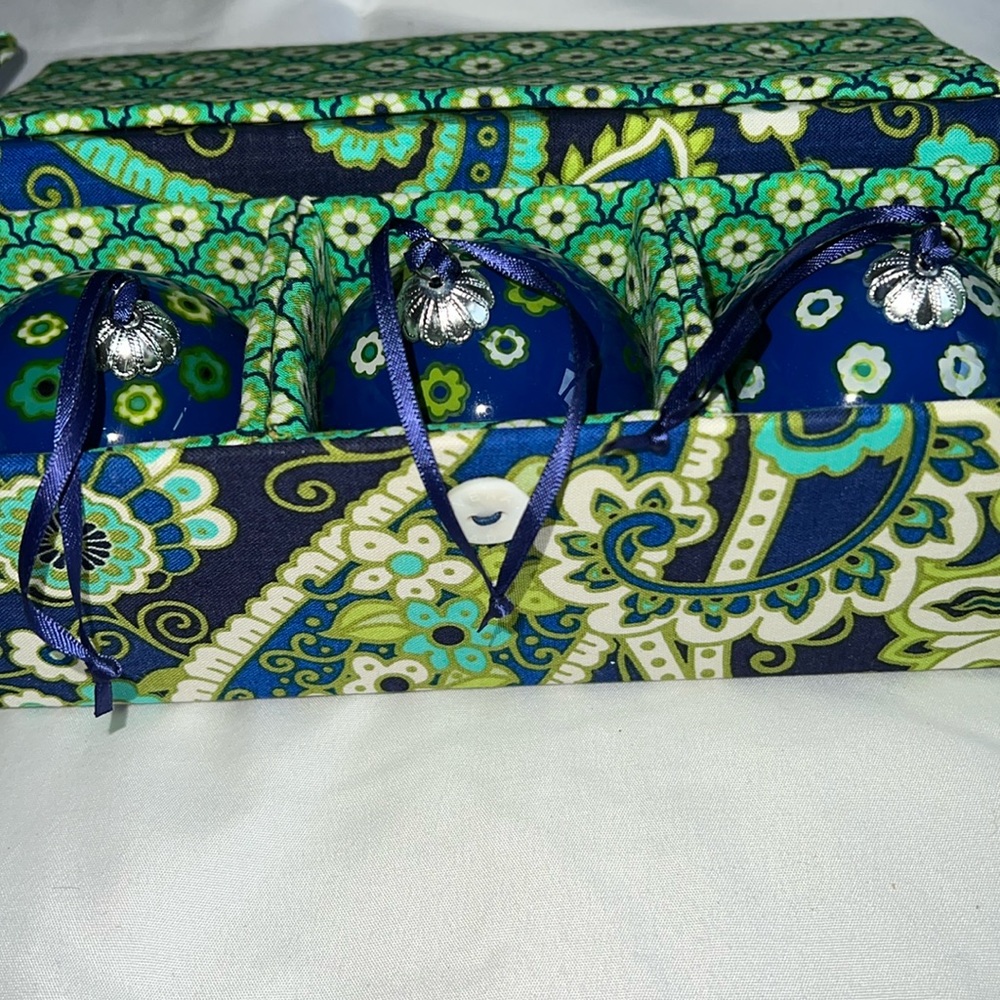 Vera Bradley Christmas ornaments and cases